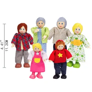 Hape Happy Family of 6 - Caucasian
