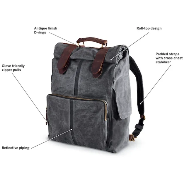 Harley-Davidson® Waxed Canvas Backpack