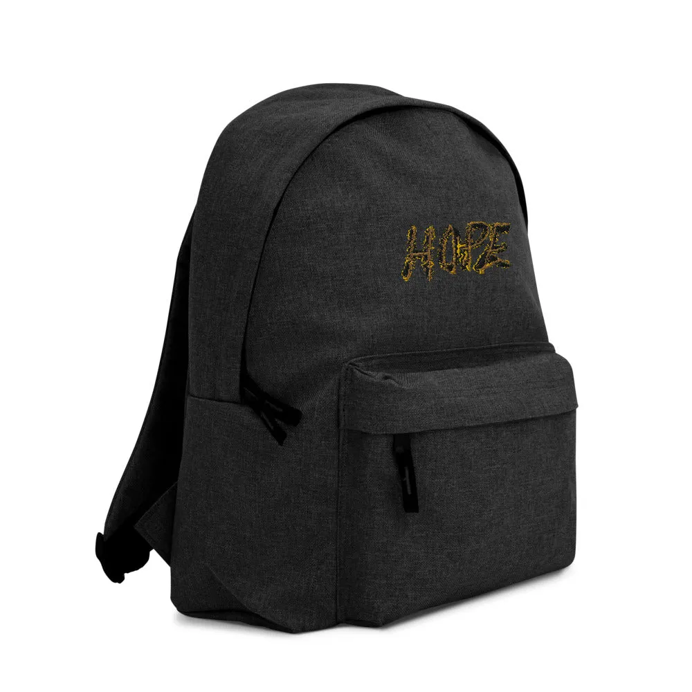 Hope Embroidered Backpack