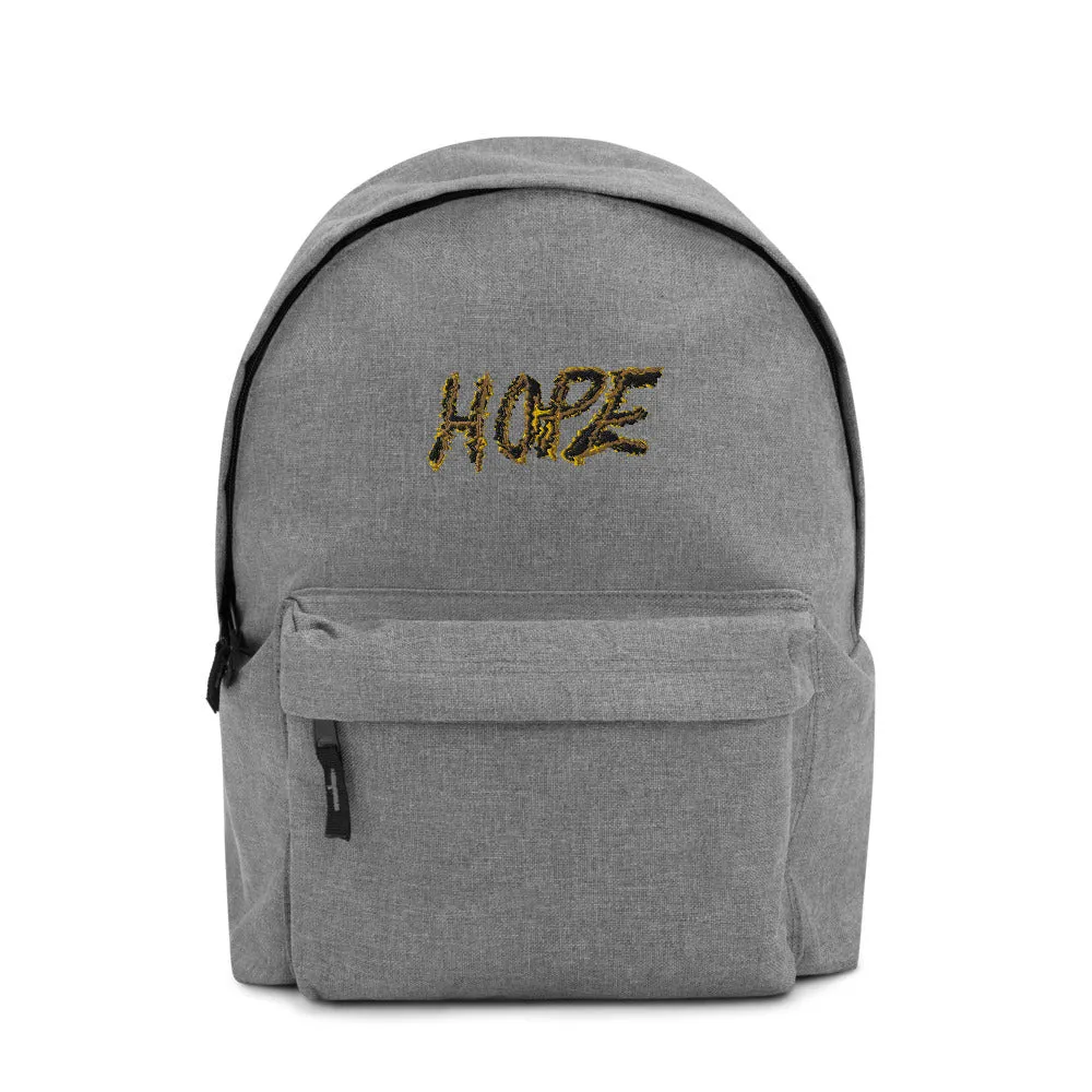 Hope Embroidered Backpack