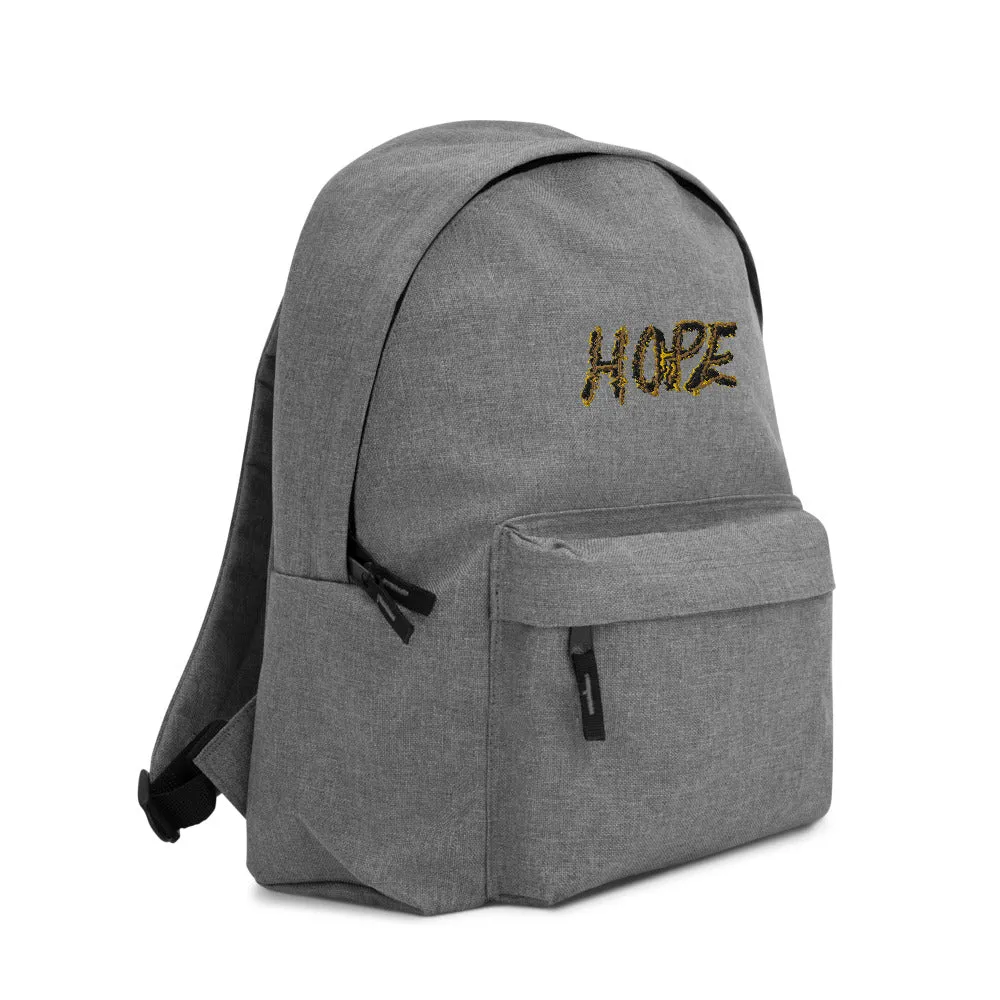 Hope Embroidered Backpack