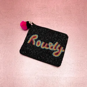 Howdy Beaded Coin Purse