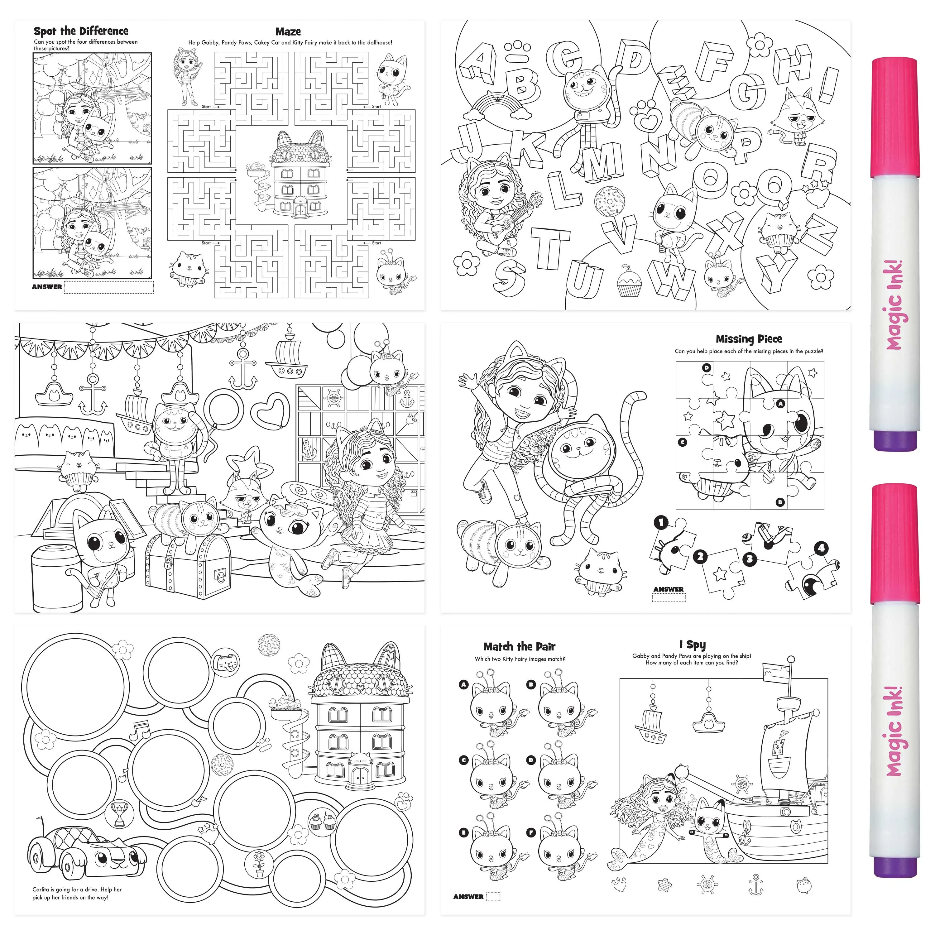 Inkredibles Gabbys Dollhouse Poster Activity Kit