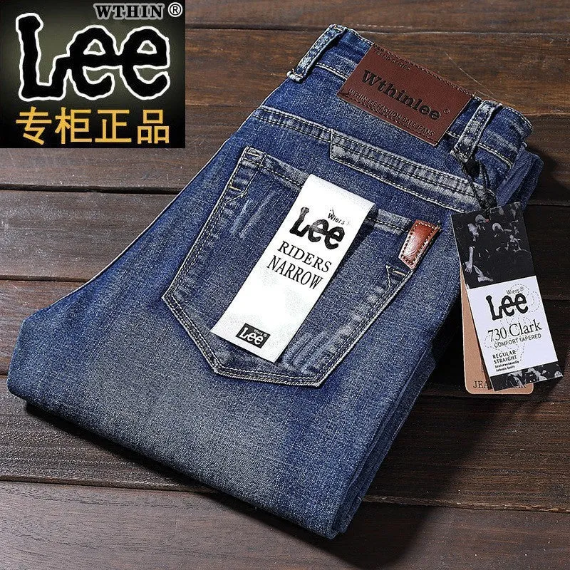INSTOCK - Wthin lee men's autumn jeans men's business straight