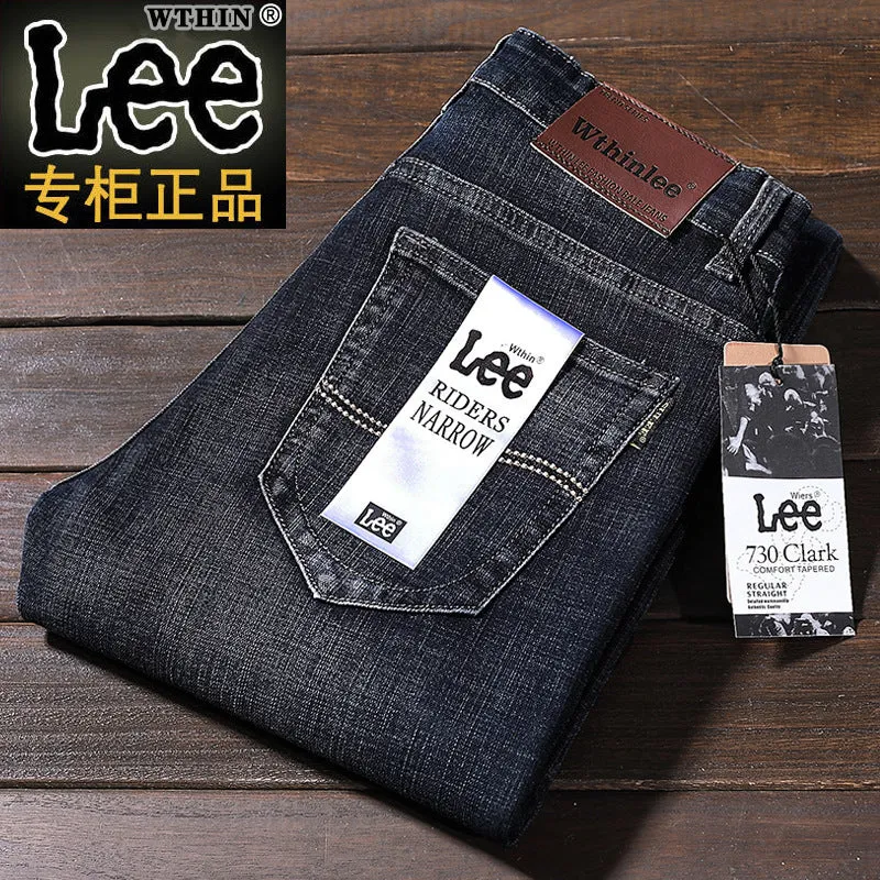 INSTOCK - Wthin lee men's autumn jeans men's business straight
