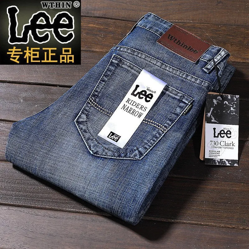 INSTOCK - Wthin lee men's autumn jeans men's business straight