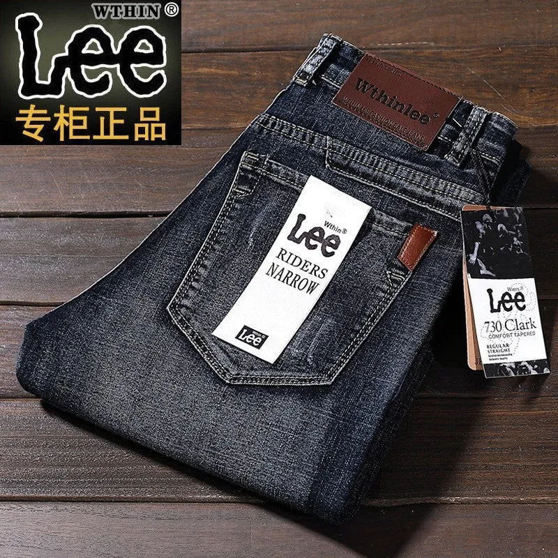 INSTOCK - Wthin lee men's autumn jeans men's business straight