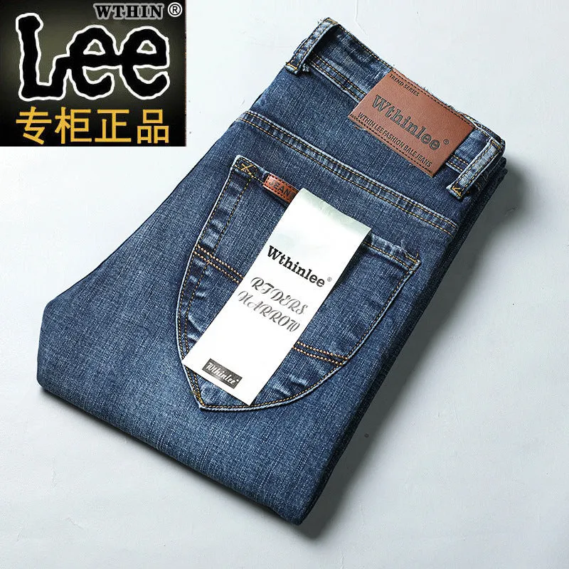INSTOCK - Wthin lee men's autumn jeans men's business straight