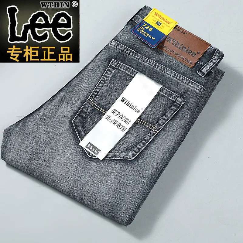 INSTOCK - Wthin lee men's autumn jeans men's business straight