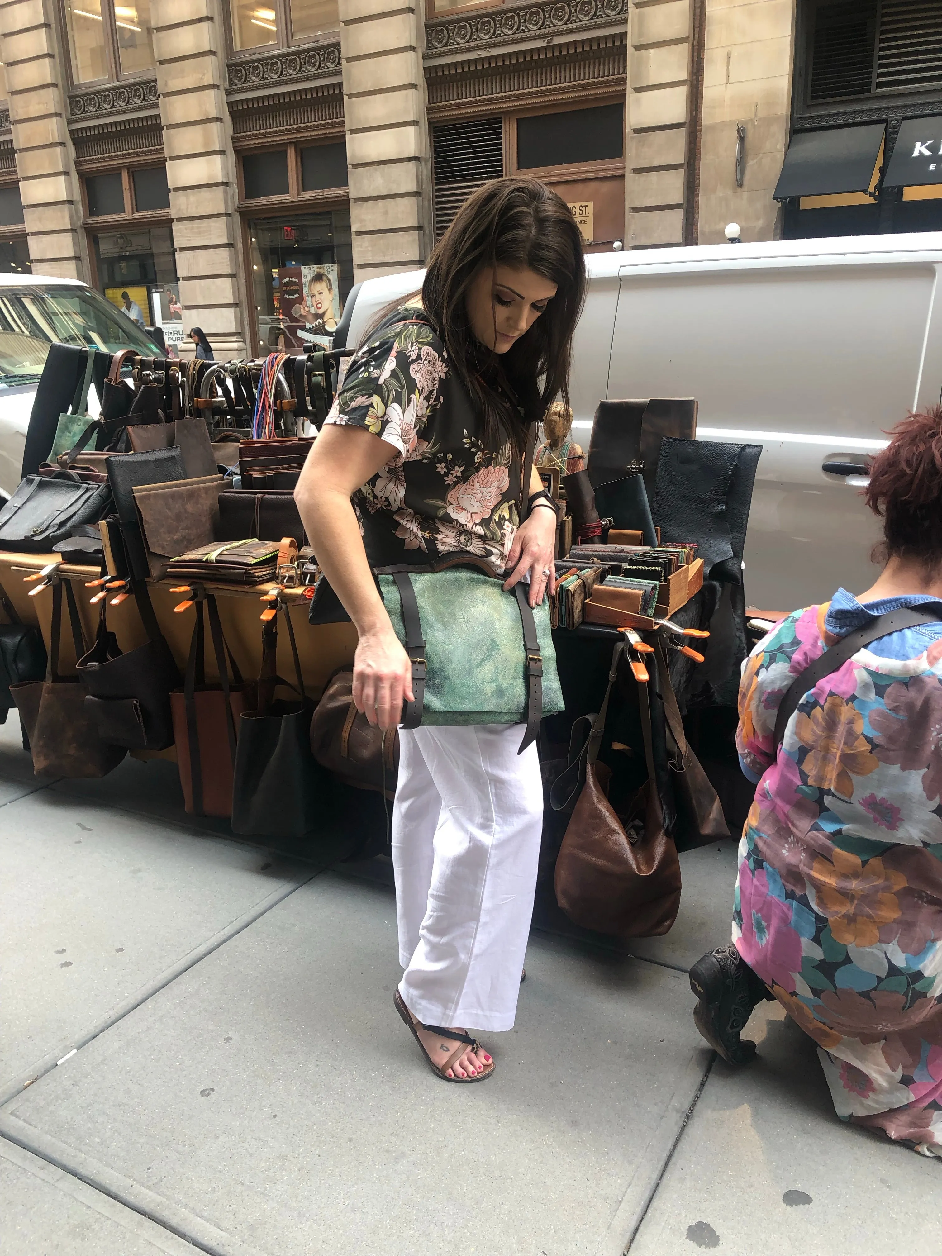 Jade Satchel / Leather Laptop Bag / Computer Work Bag
