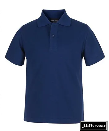 JB's Wear Kids Short Sleeve Polo 2KP - MAYRUNG PUBLIC SCHOOL - Navy EMBROIDERED