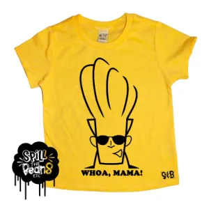 Johnny Bravo WOAH MAMA Kids Tee