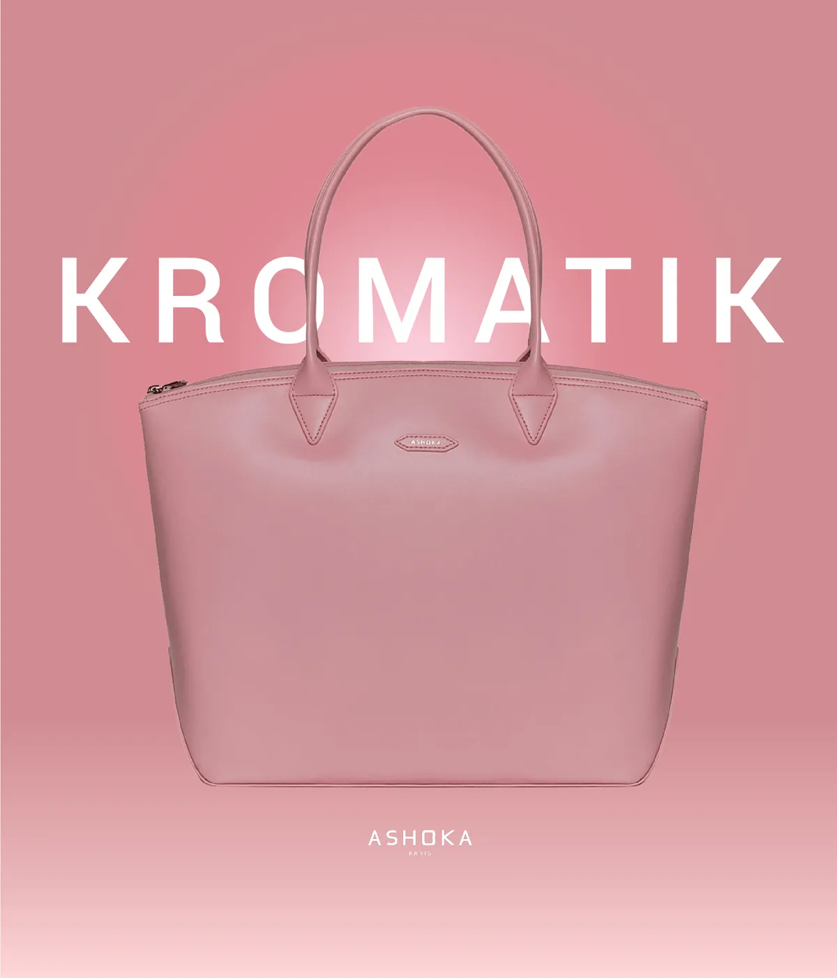 Jolly Apple Skin Vegan Leather Tote | Pink