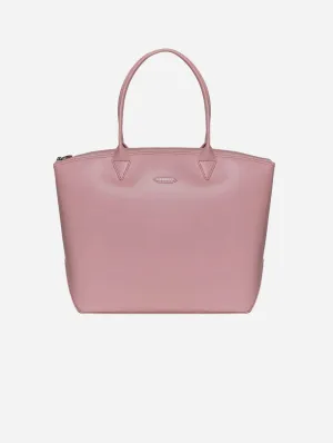 Jolly Apple Skin Vegan Leather Tote | Pink