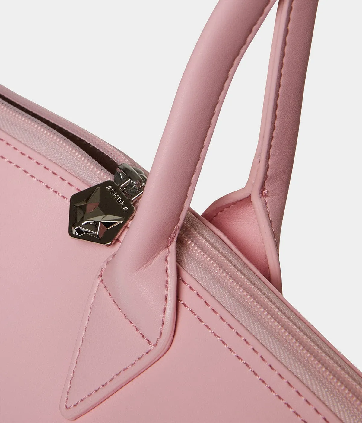Jolly Apple Skin Vegan Leather Tote | Pink
