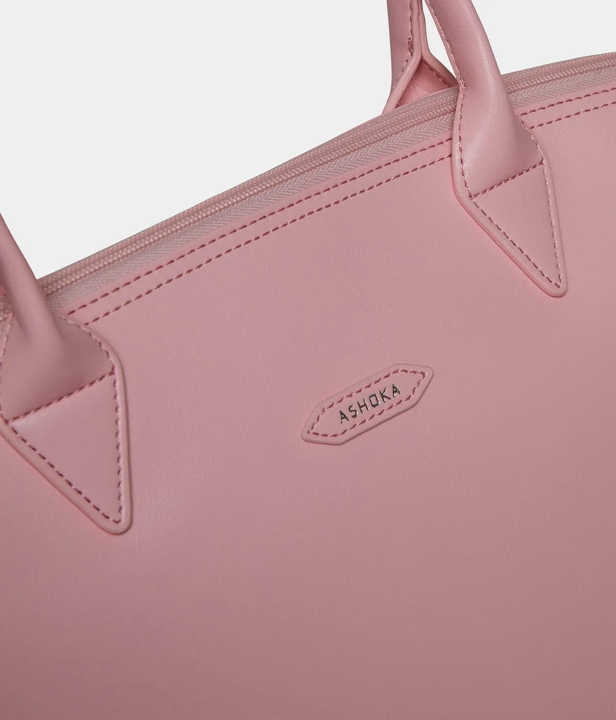 Jolly Apple Skin Vegan Leather Tote | Pink