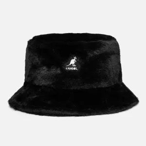 Kangol - Faux Fur - Bucket Hat - Solid Black