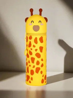 Kawaii Giraffe - 2 in 1 Soft Silicone Pencil Case