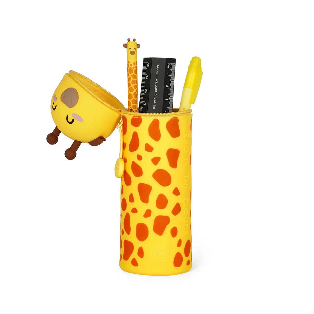 Kawaii Giraffe - 2 in 1 Soft Silicone Pencil Case