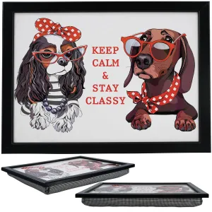 Keep Calm Lap Tray With Bean Bag Cushion