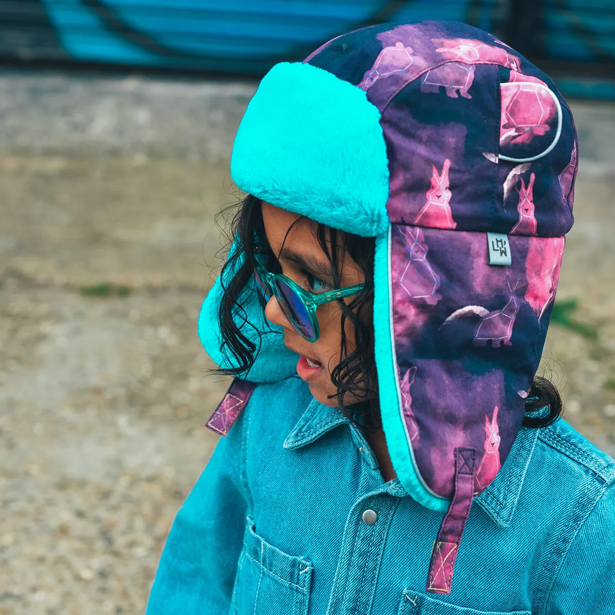 Kids Arctic Cub Hat: Space Bunny