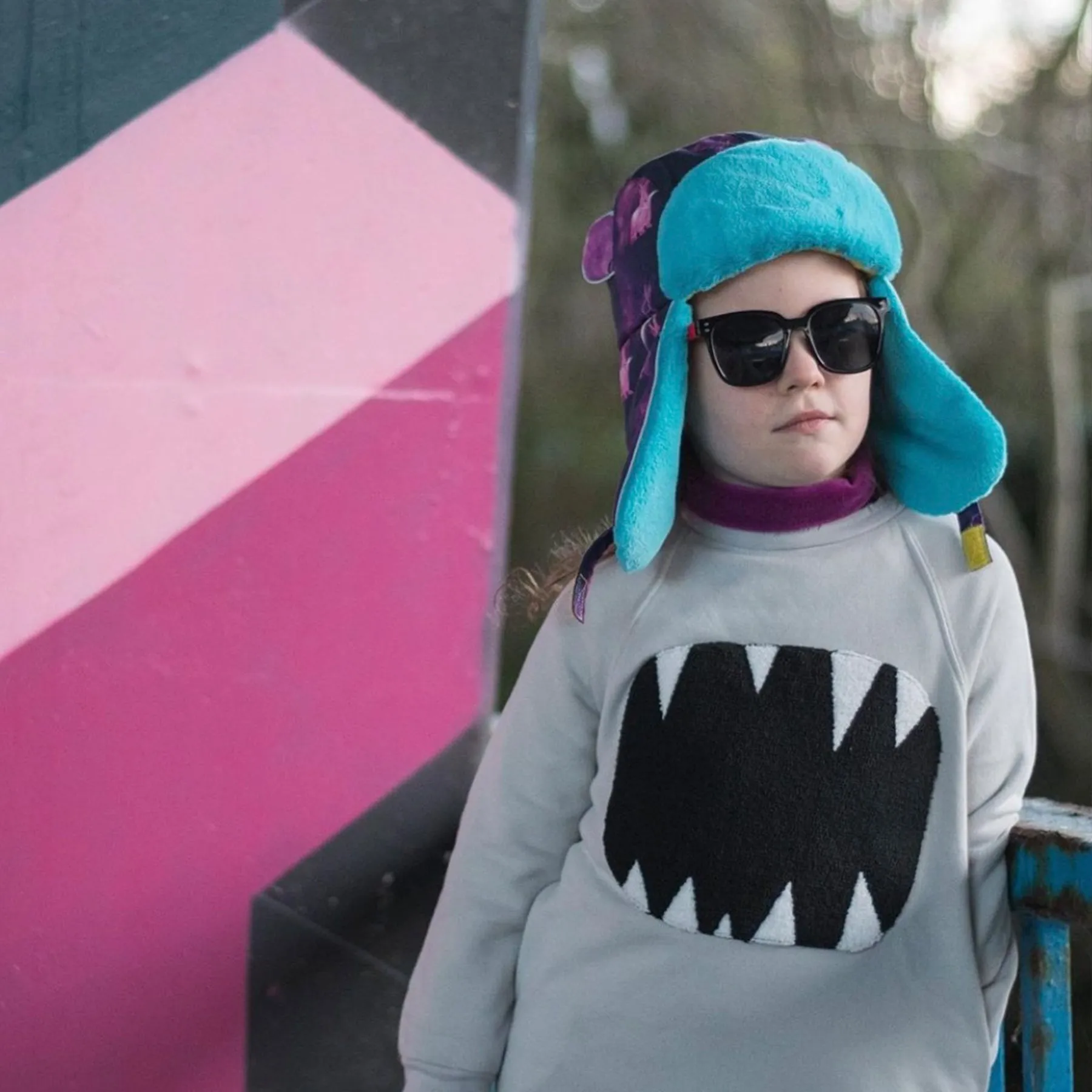 Kids Arctic Cub Hat: Space Bunny