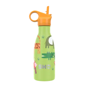 Kids Bottle with Straw Lid | Deep in the Jungle | 260ml