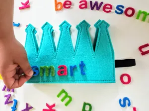 Kids Letter Crown Educational Activity