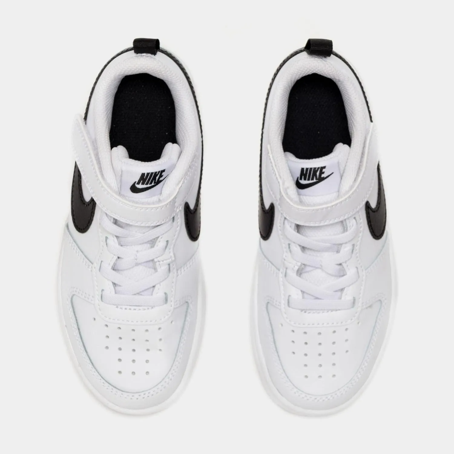 Kids Nike Court Borough Low 2 PS White Black BQ5451-104 Sneaker Trainer