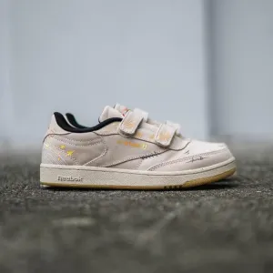 Kids Reebok PS Looney Tunes Club C 85 Beige Brown Black off White Sneaker Shoe