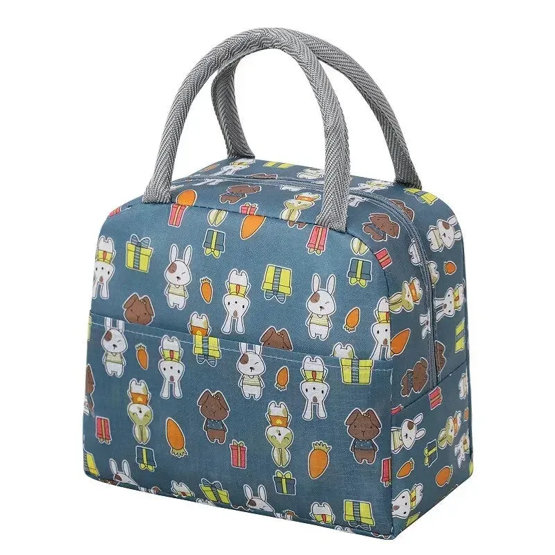 Kids School Lunch Box Bags Cooler Ice Pack New