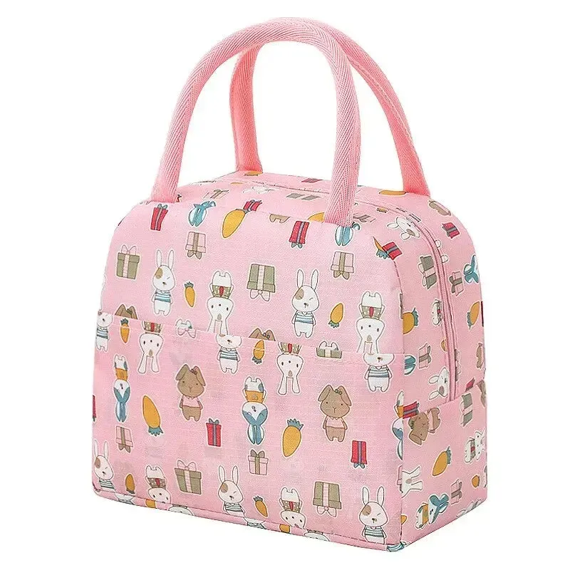 Kids School Lunch Box Bags Cooler Ice Pack New