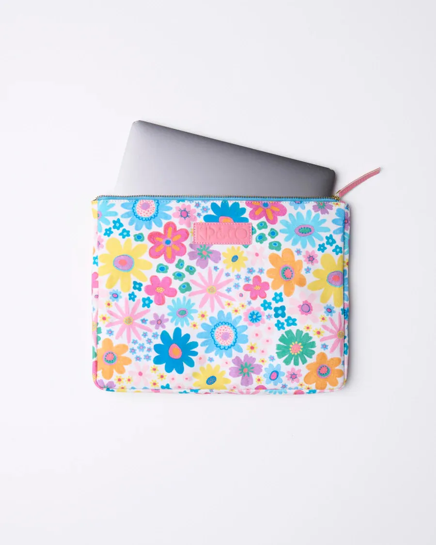 Kip & Co HOME | Rainbow flowers Laptop Case