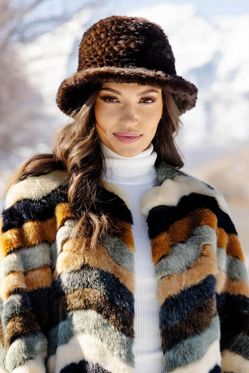 Knitted Fur Hat