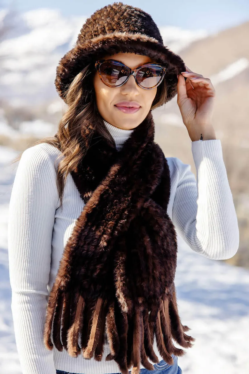 Knitted Fur Hat