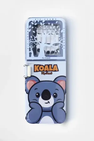 Koala Printed EVA Foam Pencil Box for Kids (Blue) - Pack of 1