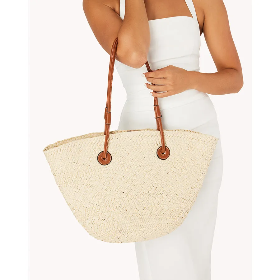 LAI TOTE BAG - NATURAL RAFFIA