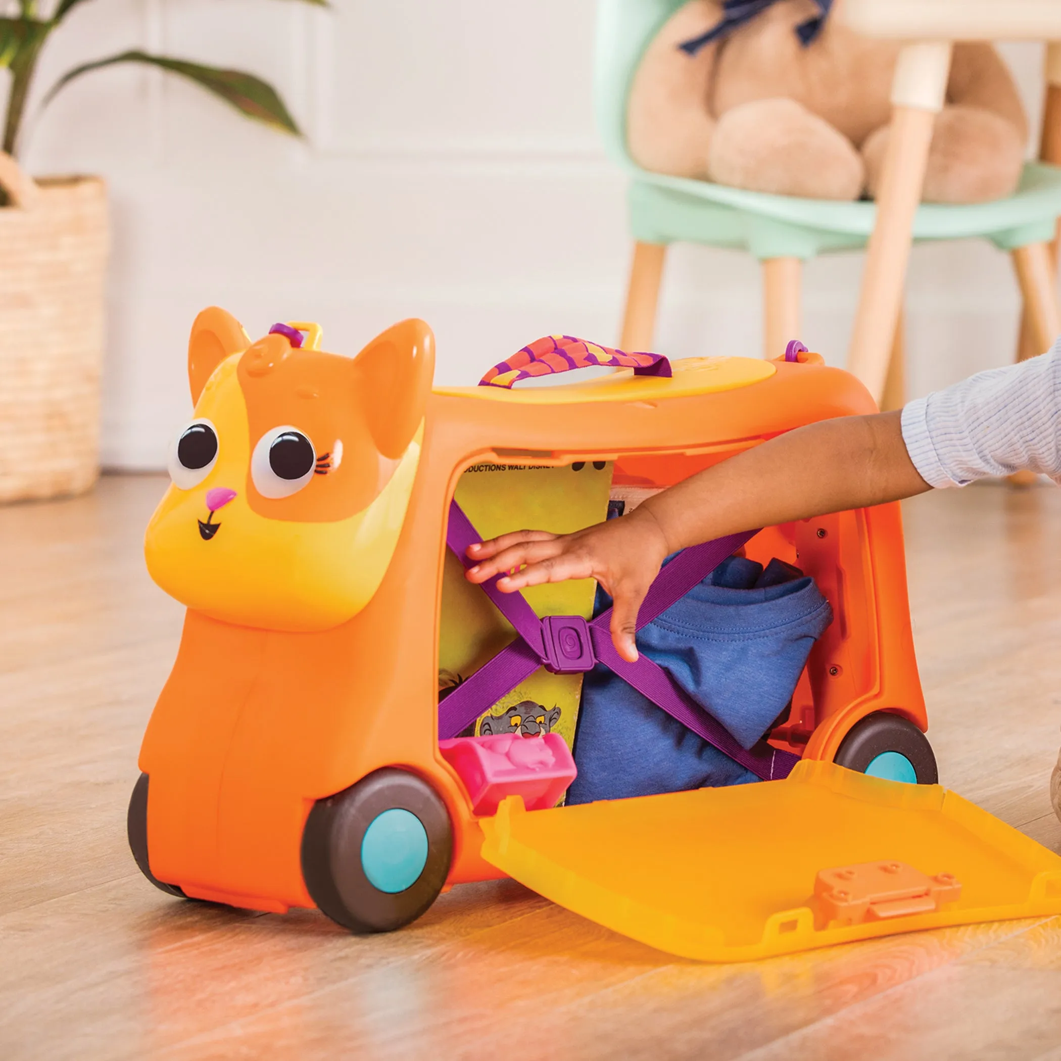 LAND OF B. Storage Ride-On Cat