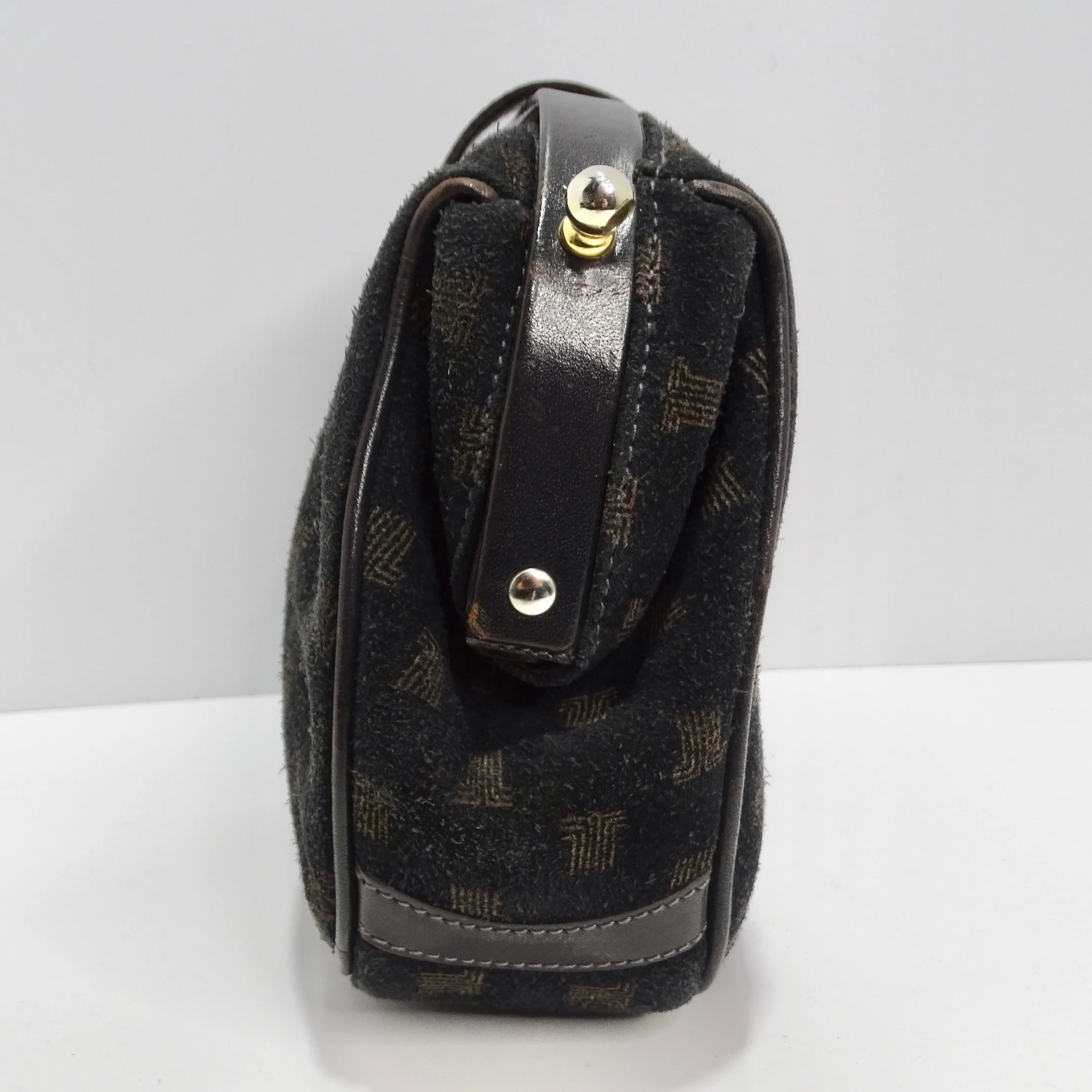 Lanvin 1980s Suede Clutch