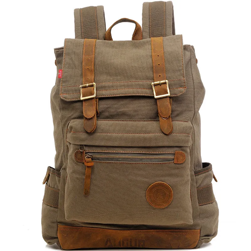 Laptop Canvas Backpack College School Bookbag