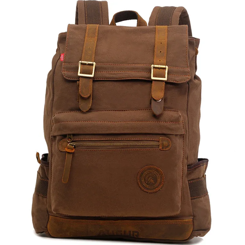 Laptop Canvas Backpack College School Bookbag