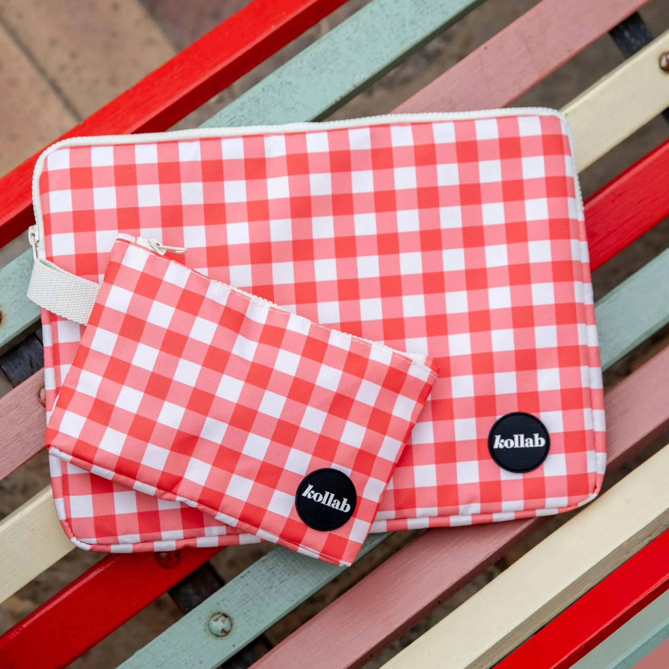 Laptop Case Red Check