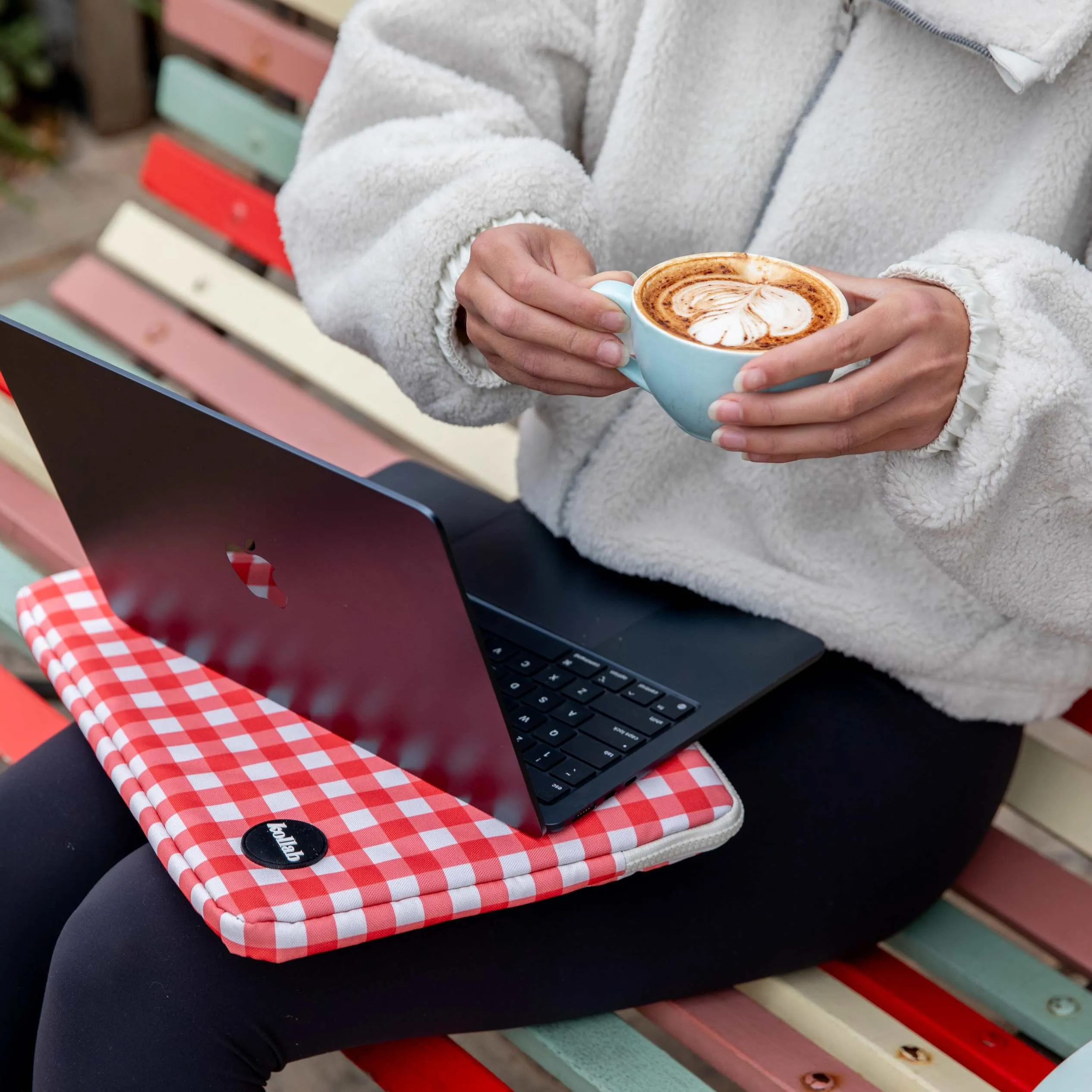 Laptop Case Red Check