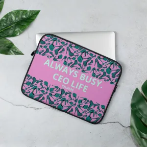 Laptop Sleeve 'Always busy'