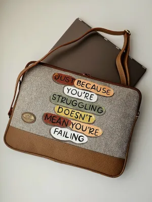 Laptop Sleeve Beige X Quote