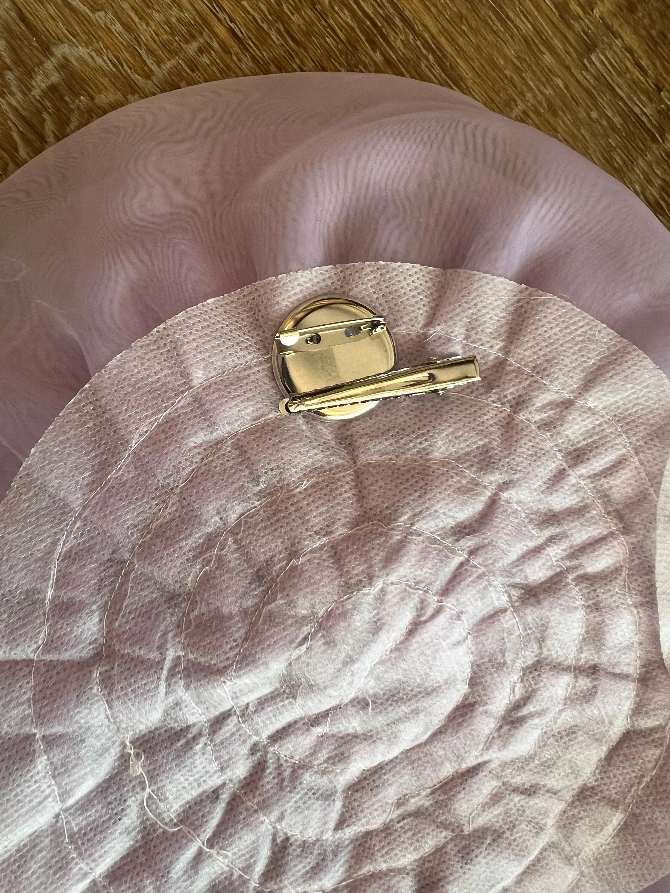 Large 3D Corsage Flower, Lilac, 11” Wide, Pin on Corsage, Bridal, Clothing, Dress, Hat, Accessory, FAN Design