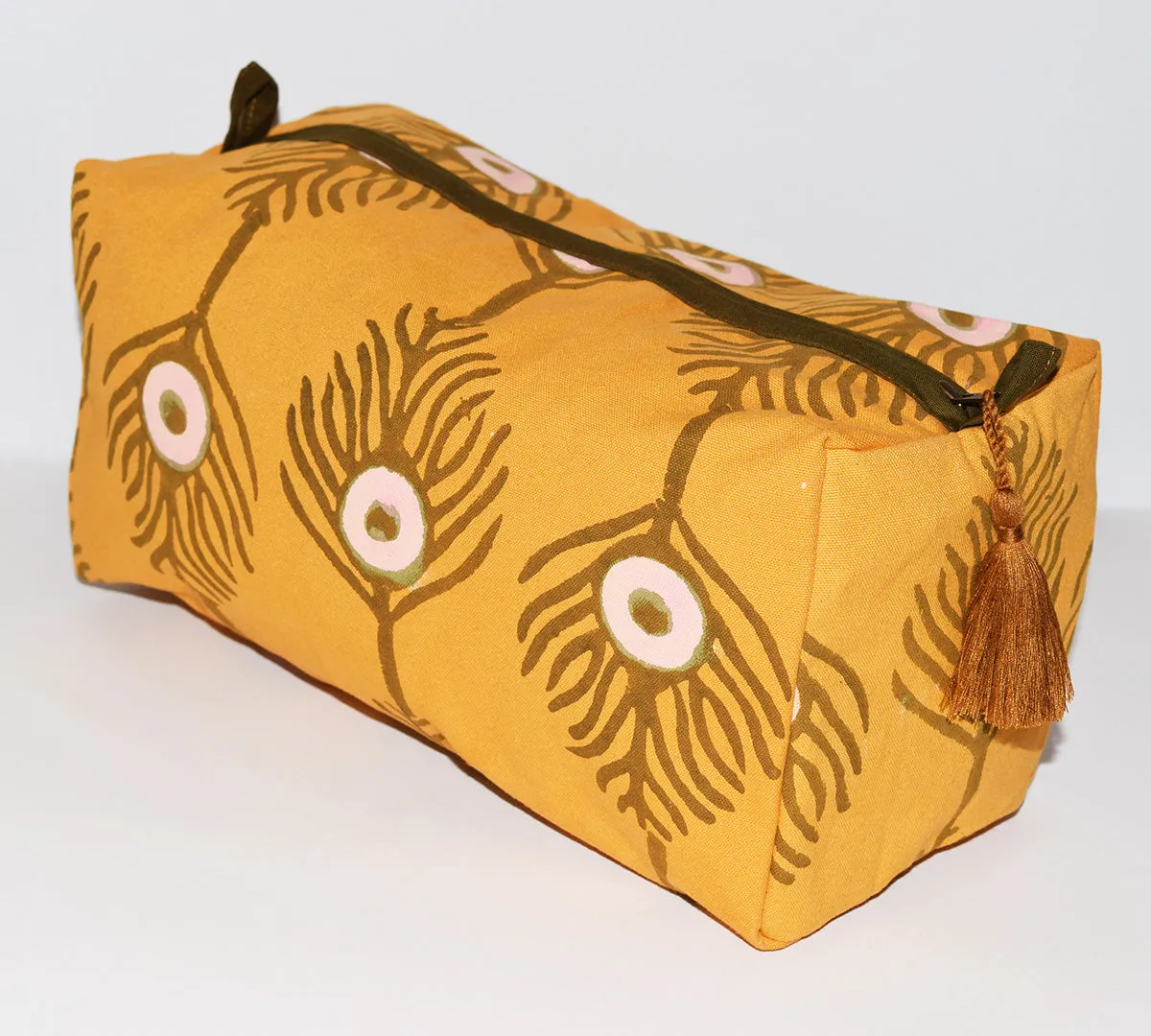 Large Canvas Waterproof Toiletry Bag | Plumes Amber