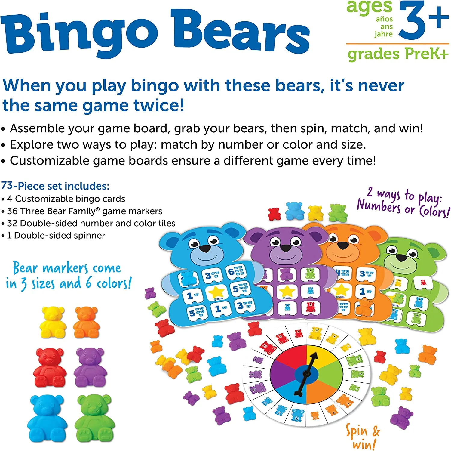 Learning Resources Bingo Bears Game