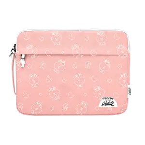 LINE FRIENDS MEETS Grinstant 13.3” Laptop Sleeve in MINI CONY Overprint