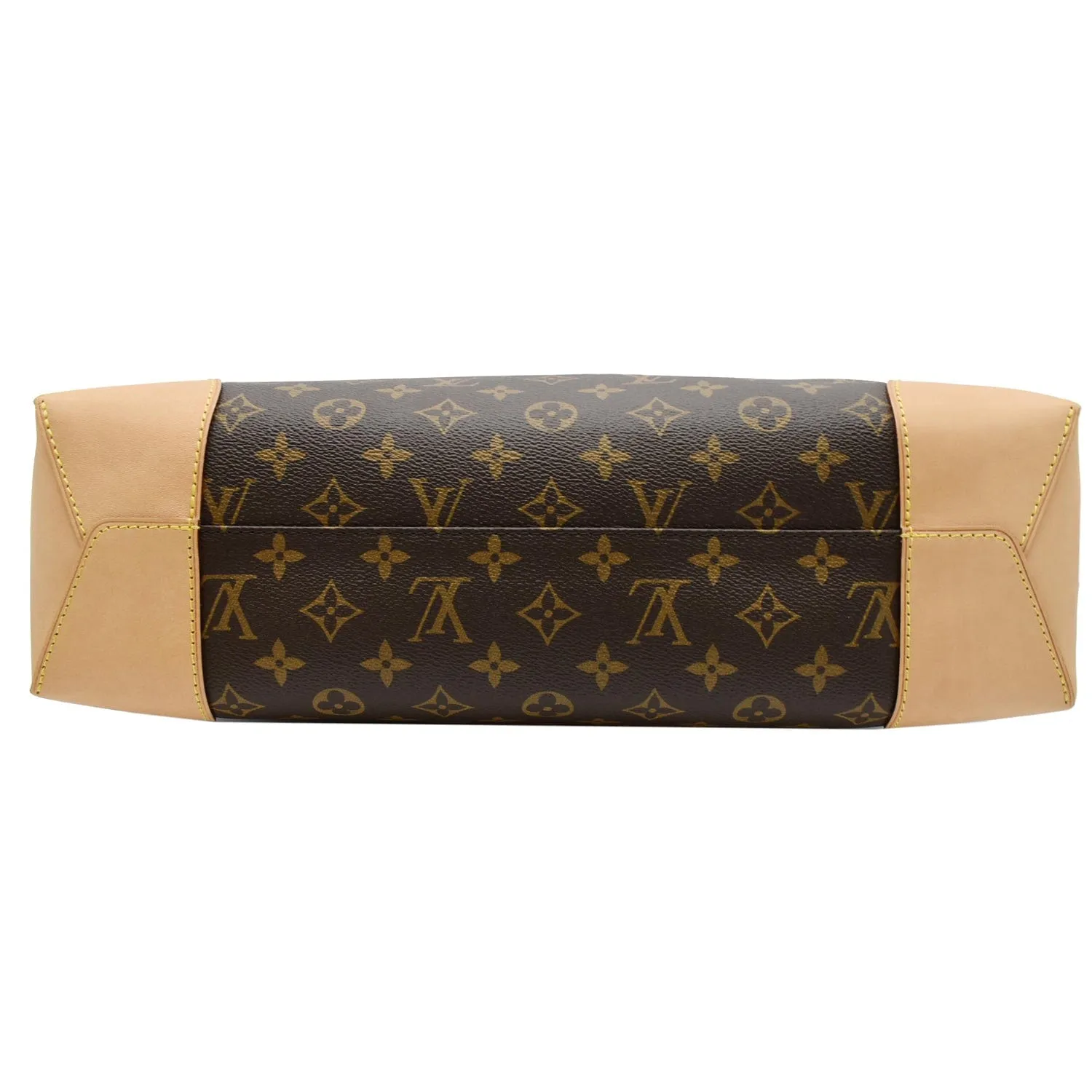 LOUIS VUITTON Berri PM Monogram Canvas Shoulder Bag Brown
